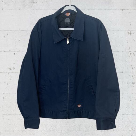 Dickies Insulated Twill Eisenhower Mens Lightweight Work Jacket Size XXL Blue - Picture 2 of 10